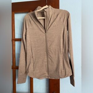 Reebok Women's Full-Zip Utility Jacket in Taupe